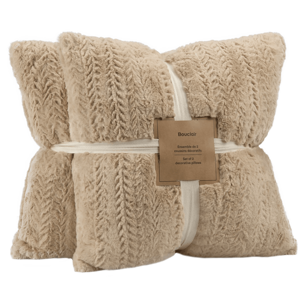 Beige Set of 2 Ellyn Decorative Pillow
