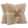 Beige Set of 2 Ellyn Decorative Pillow