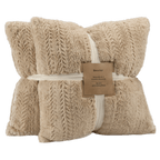 Beige Set of 2 Ellyn Decorative Pillow