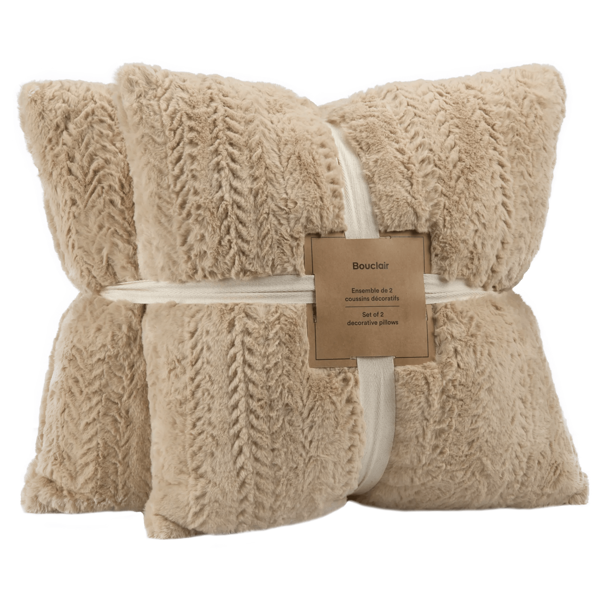 Beige Set of 2 Ellyn Decorative Pillow