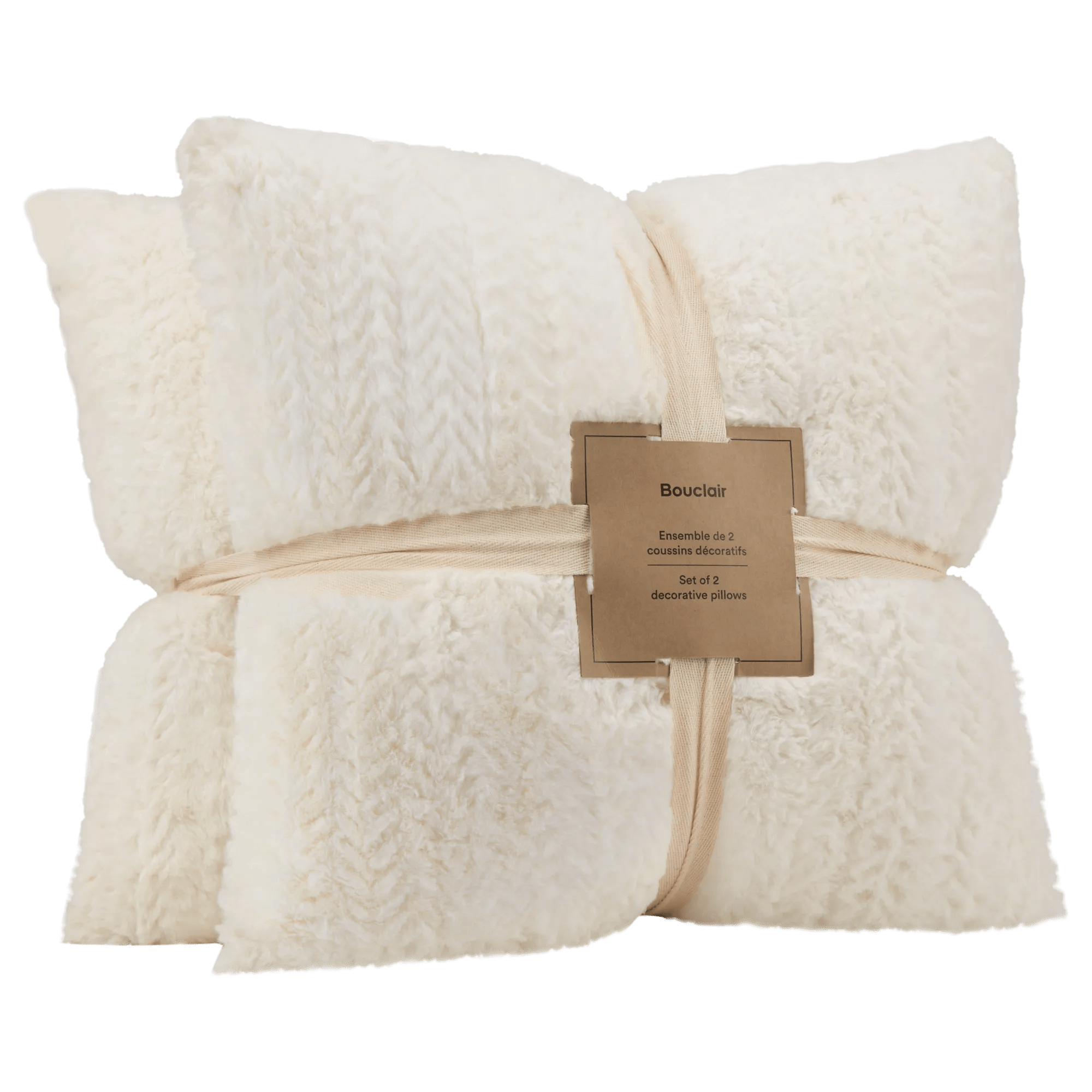 Off White Set of 2 Ellyn Decorative Pillow