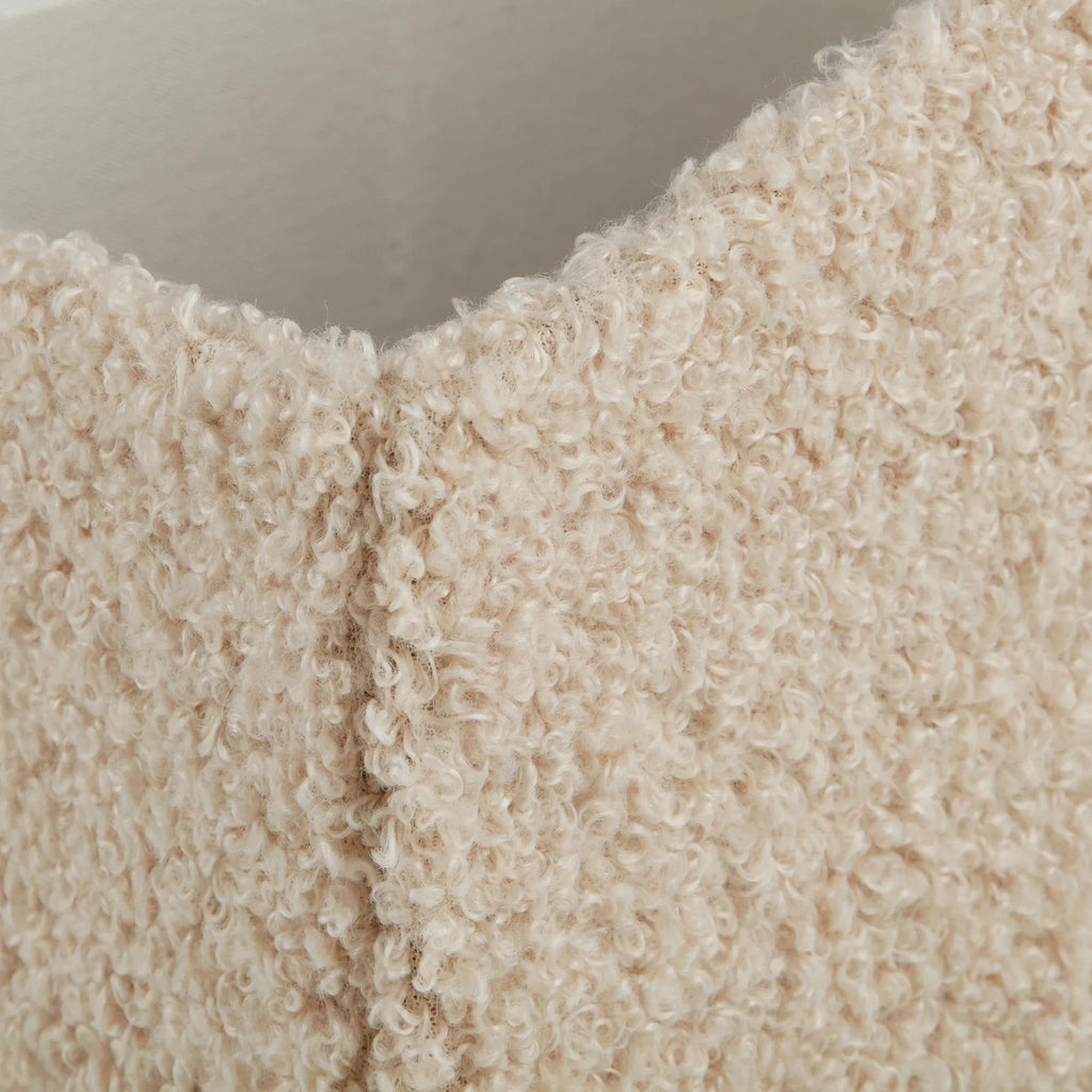 Boucle Fabric Diaper Caddy