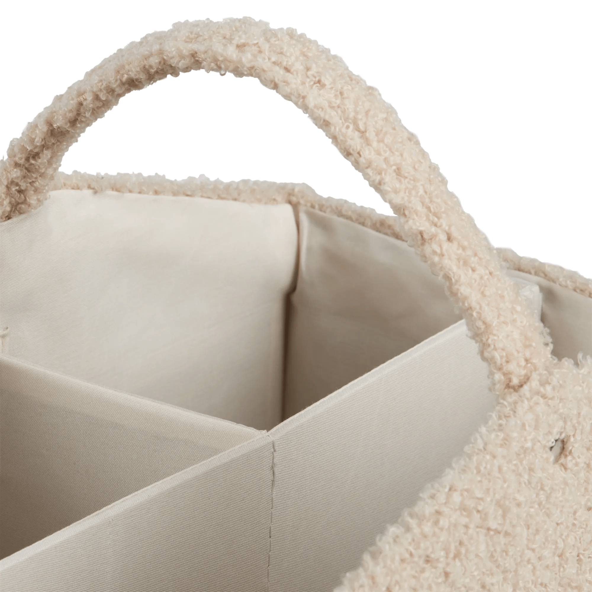 Boucle Fabric Diaper Caddy