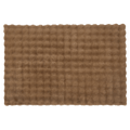 Brown Bubble Faux Fur Rug