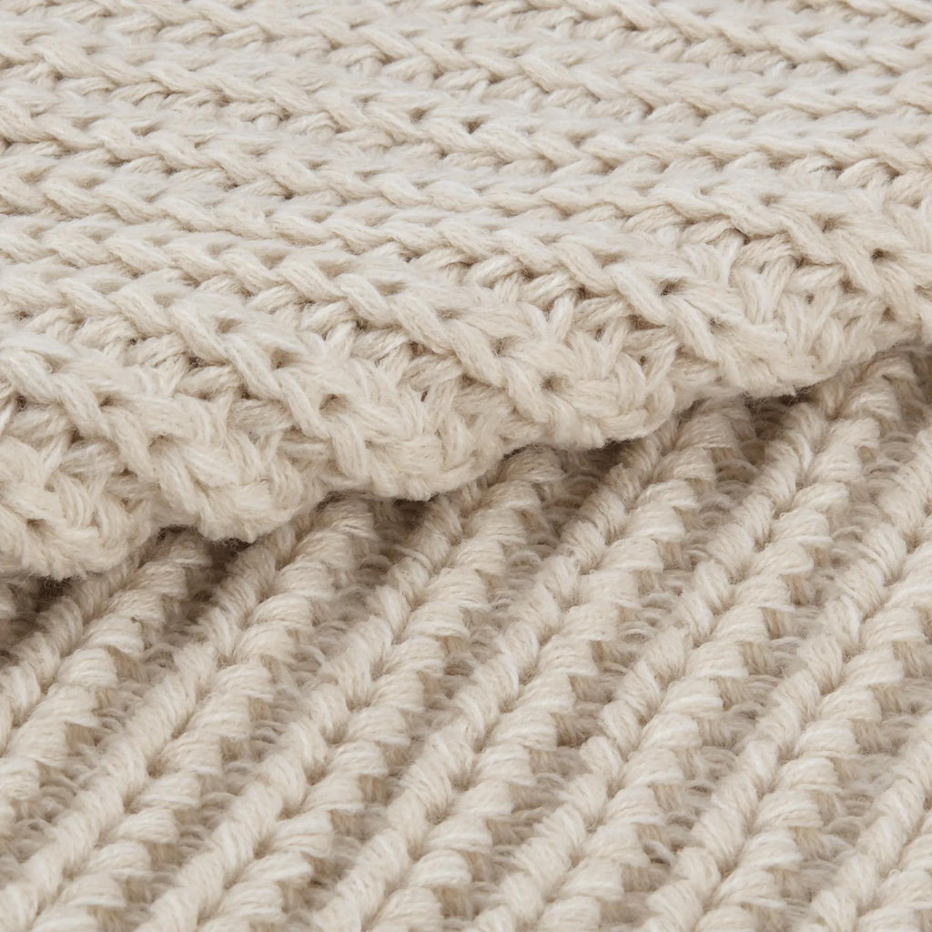 Beige Ribba Throw