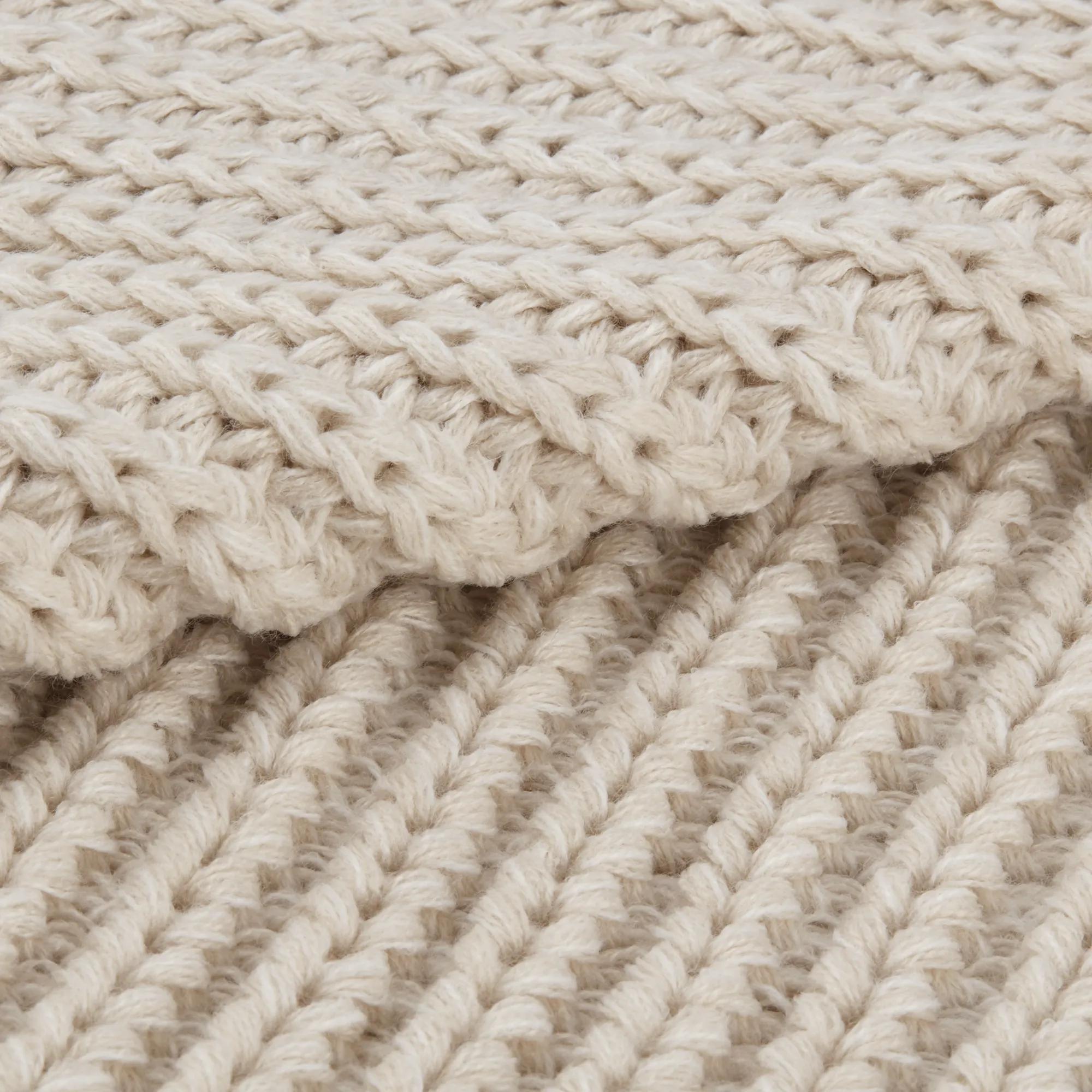 Beige Ribba Throw