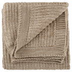 Taupe Ribba Throw