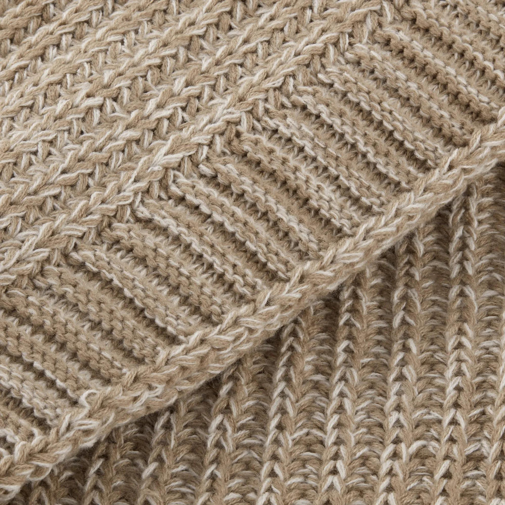 Taupe Ribba Throw