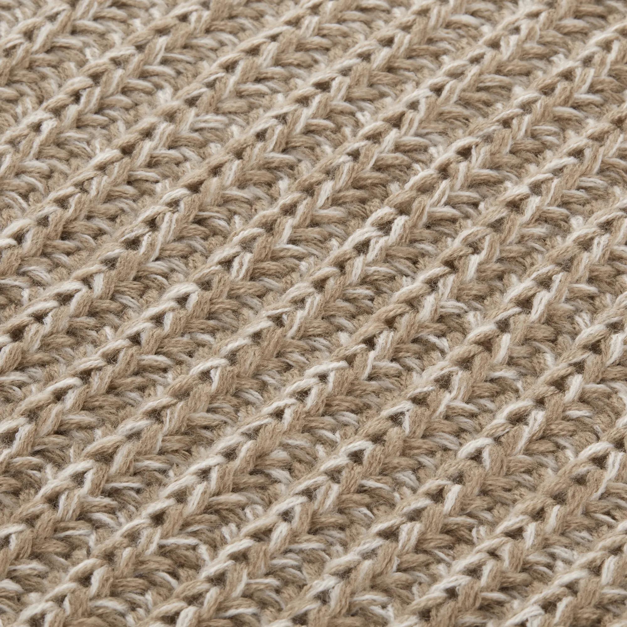 Taupe Ribba Throw