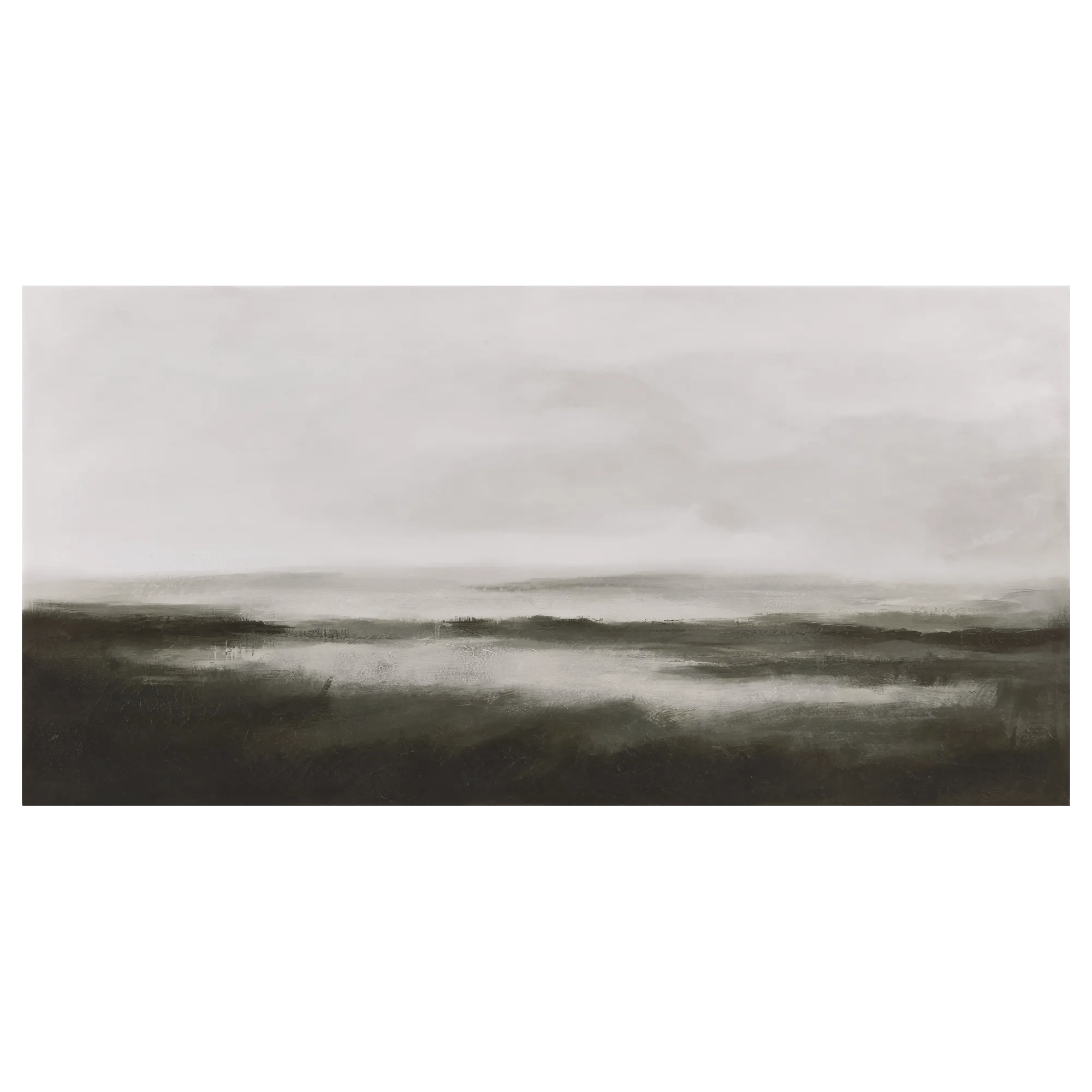 Gel-Embellished Natural Landscape Framed Art