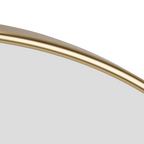 Round Gold Aluminum Frame Mirror