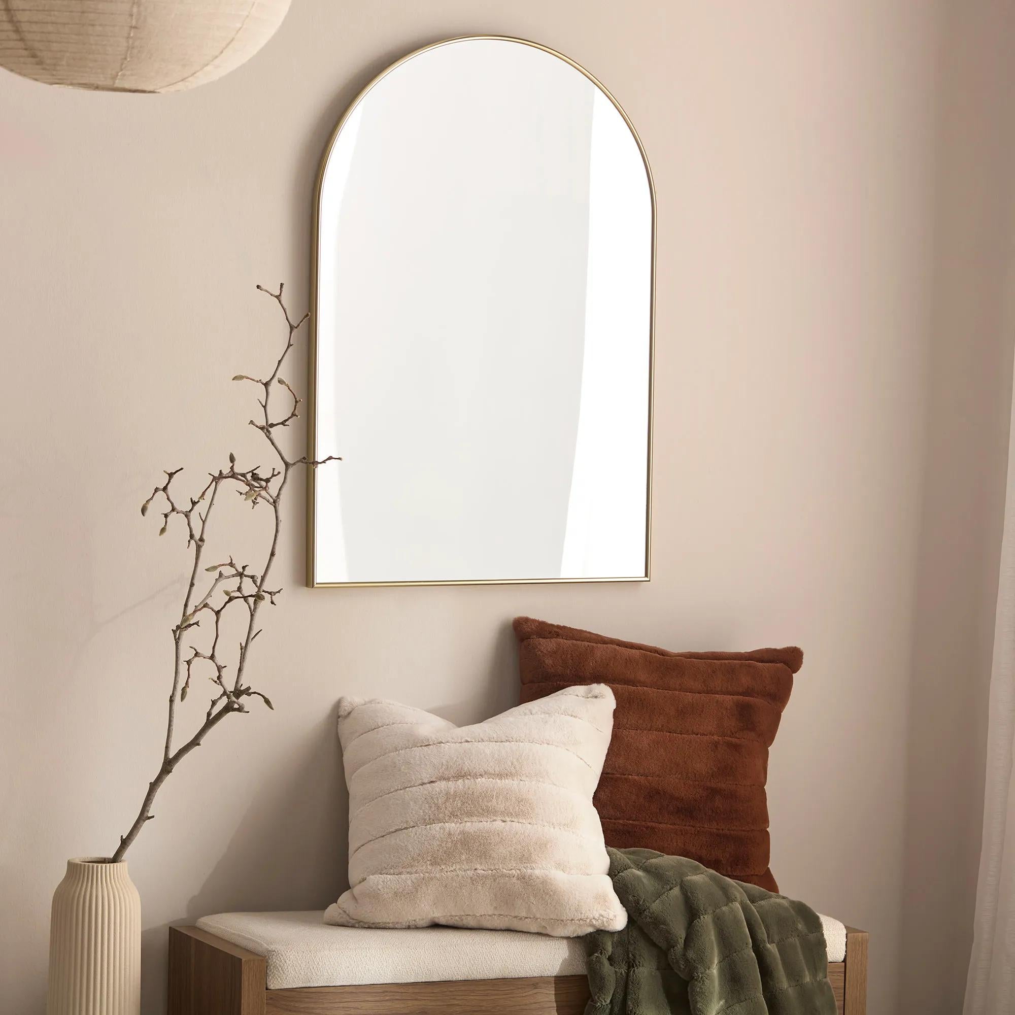 Gold Arched Mirror
