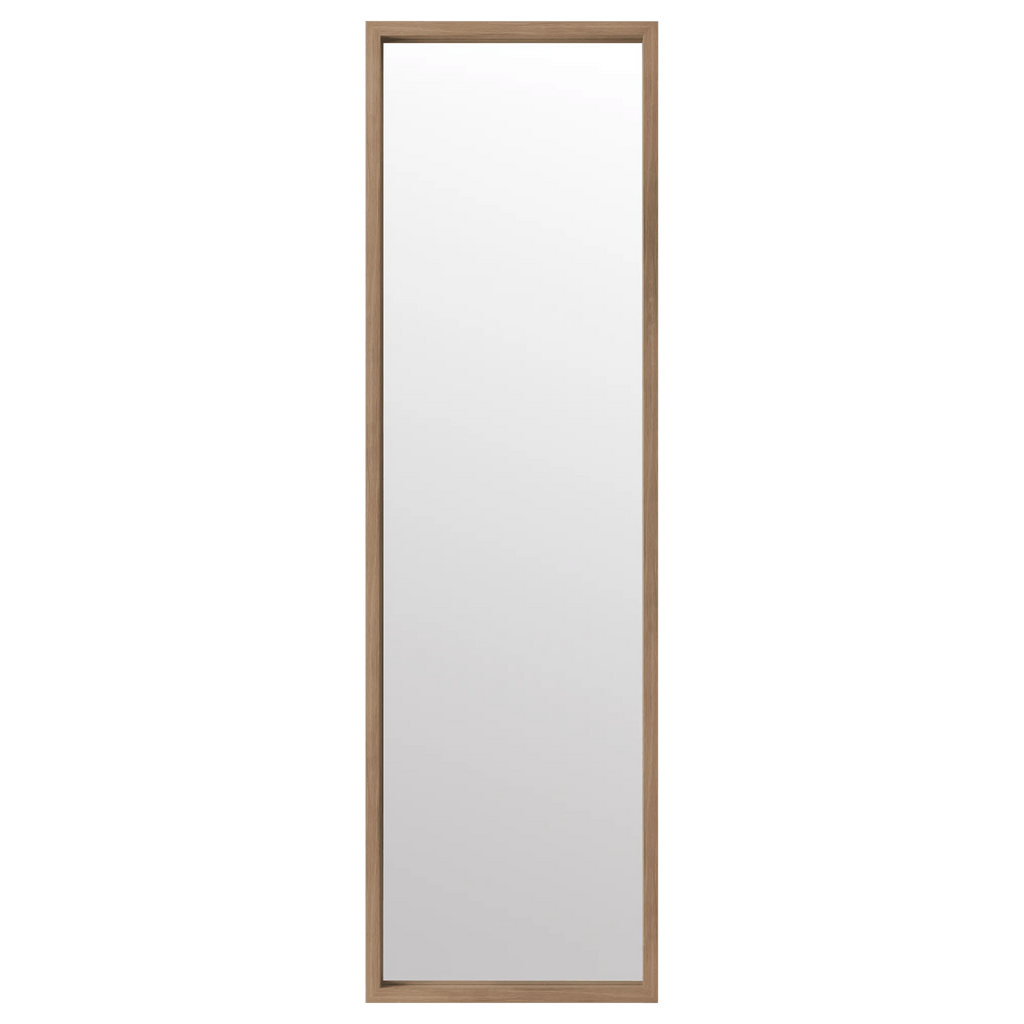 Full-Size Mirror with Wood Frame