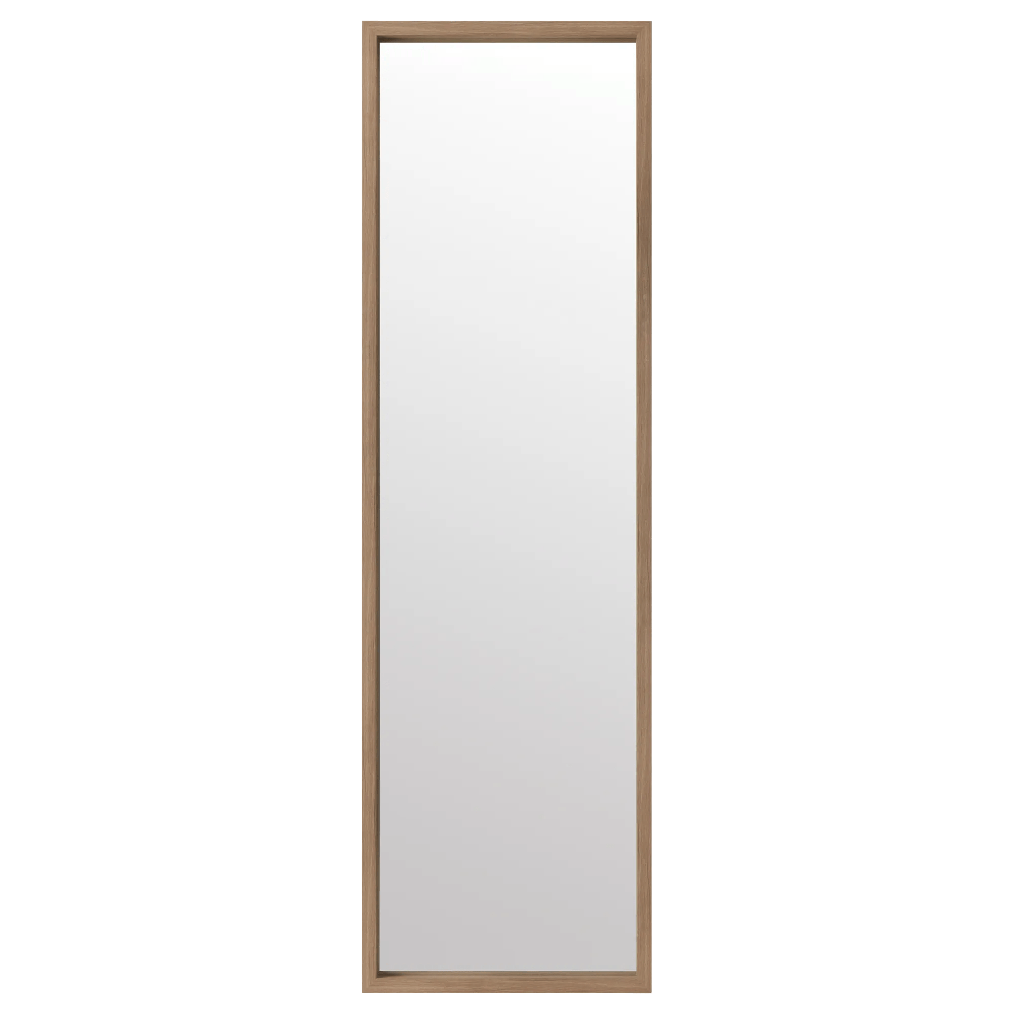 Full-Size Mirror with Wood Frame