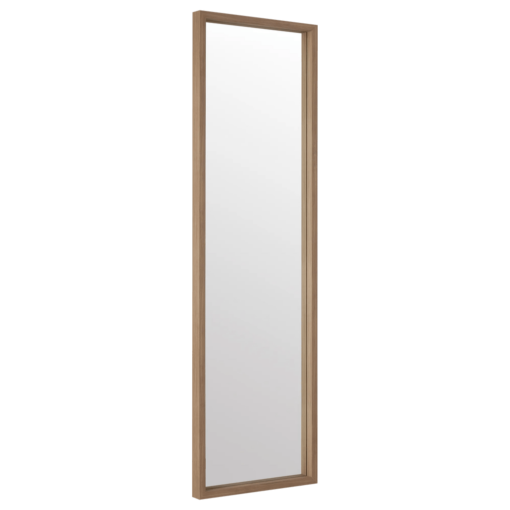Full-Size Mirror with Wood Frame