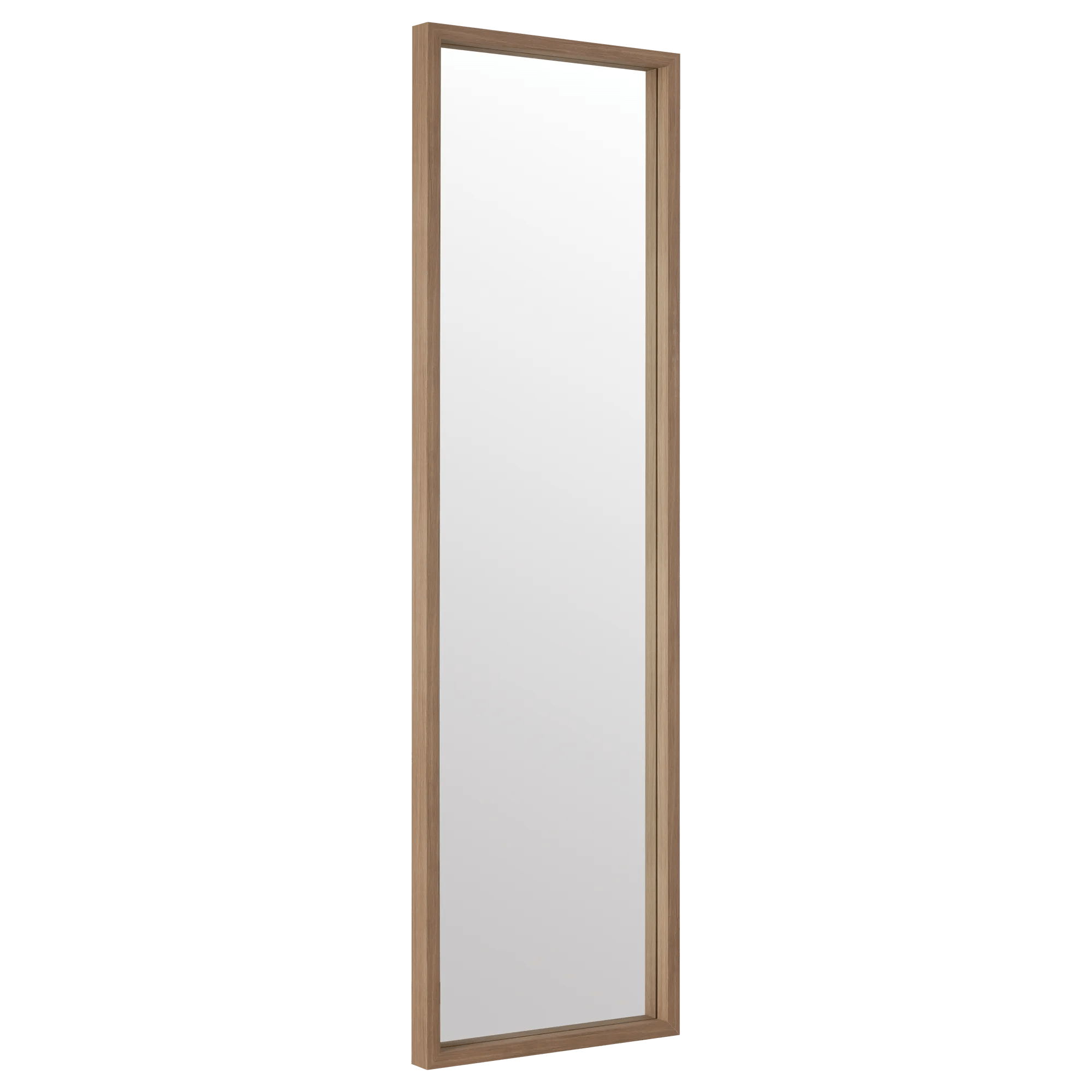 Full-Size Mirror with Wood Frame