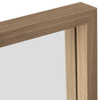 Full-Size Mirror with Wood Frame