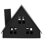 Triangle Metallic Decorative House