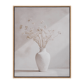 Stems in White Vase Framed Canvas