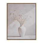 Stems in White Vase Framed Canvas