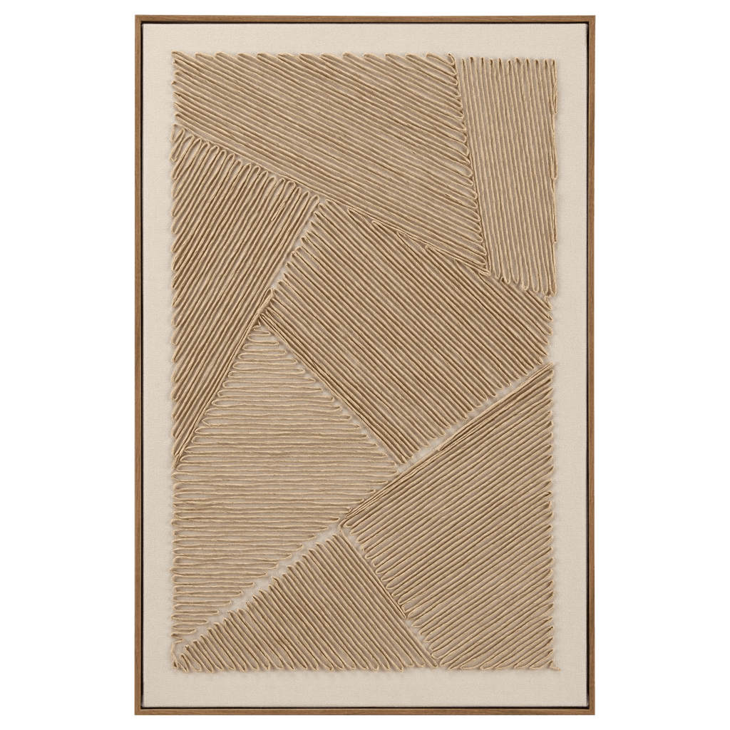 Corded Abstract Framed Art