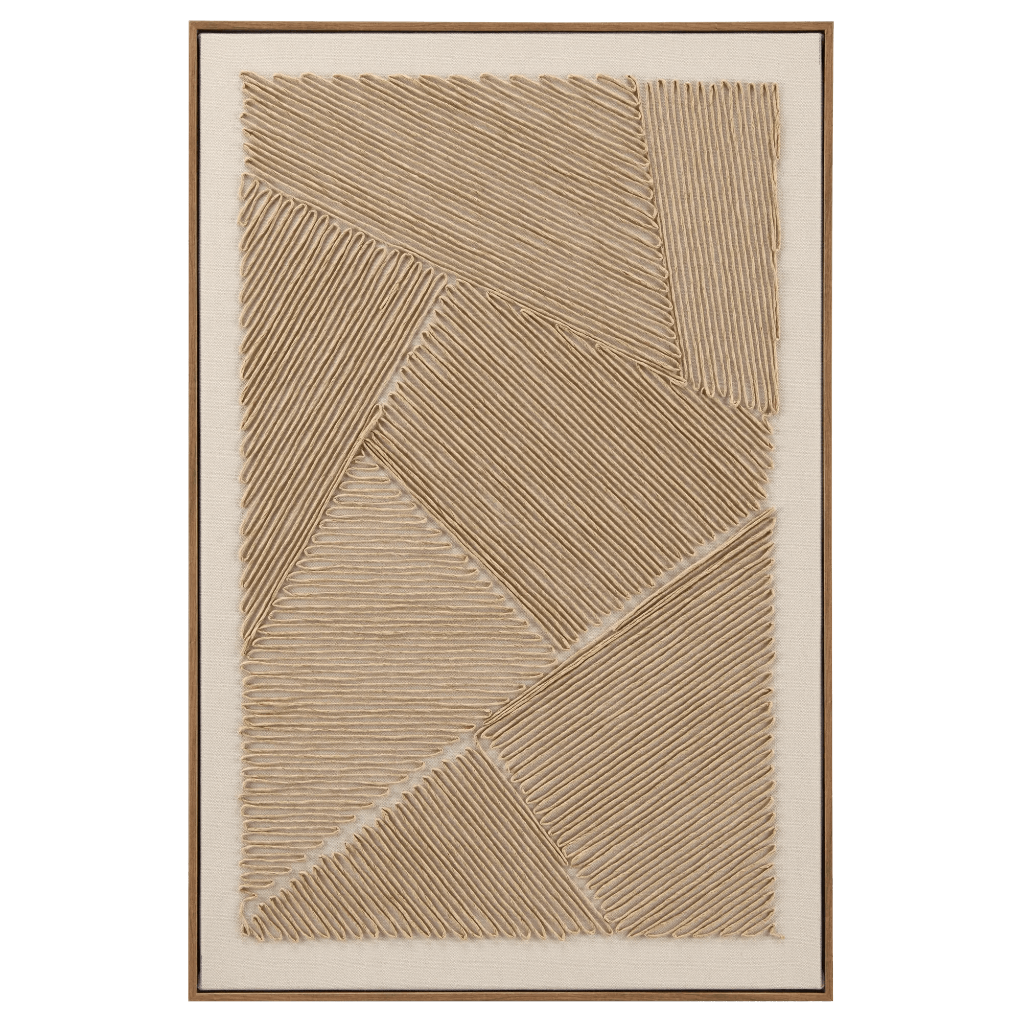 Corded Abstract Framed Art