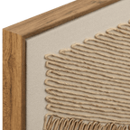 Corded Abstract Framed Art