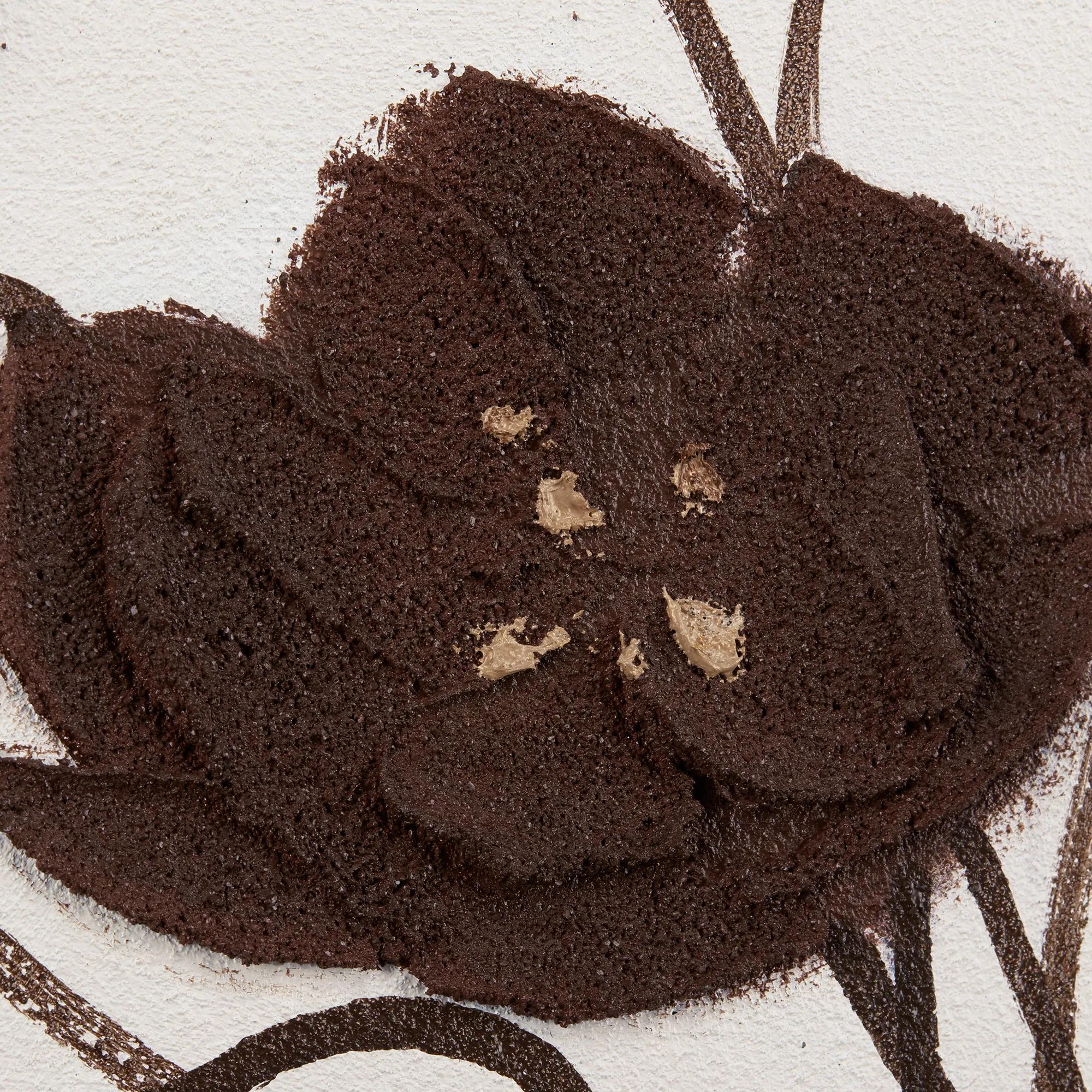 Burgundy Flowers Framed Oil Painting