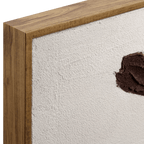 Burgundy Flowers Framed Oil Painting