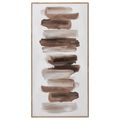Brown Strokes Framed Art