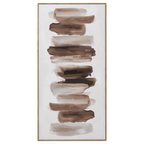 Brown Strokes Framed Art