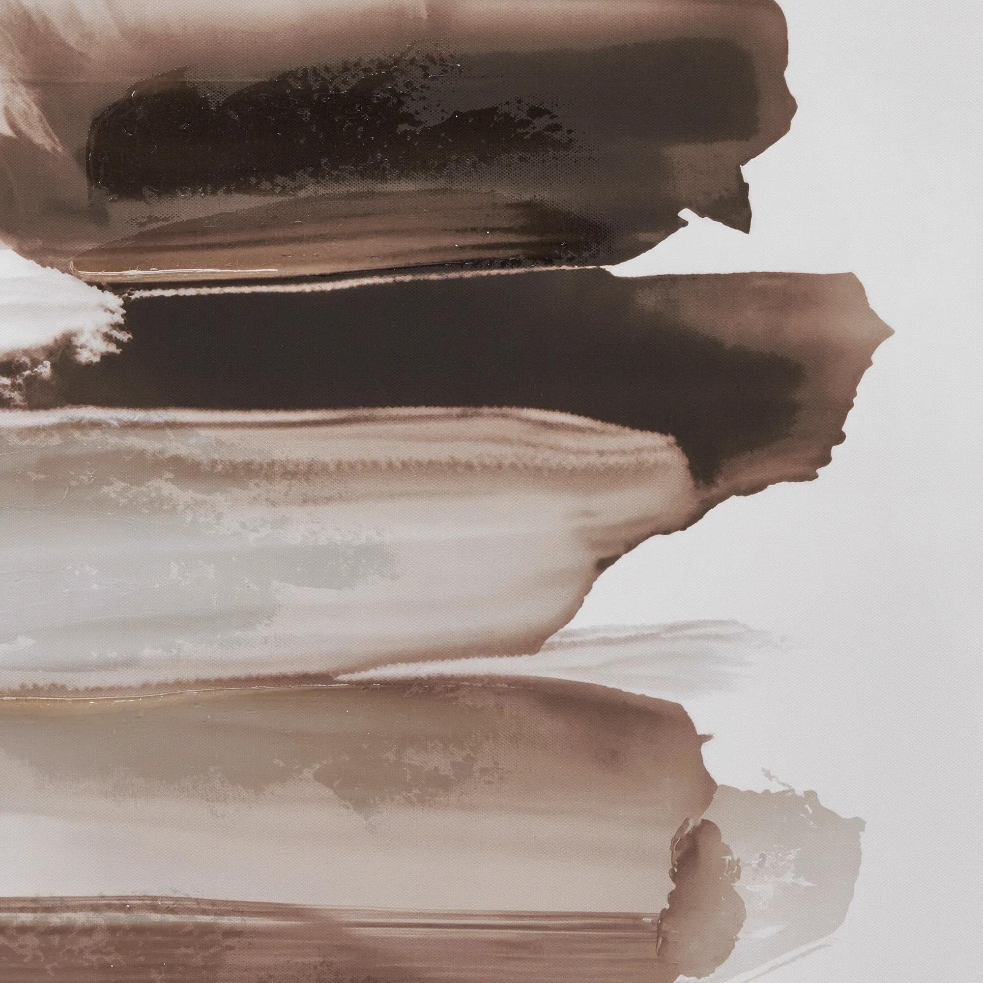 Brown Strokes Framed Art