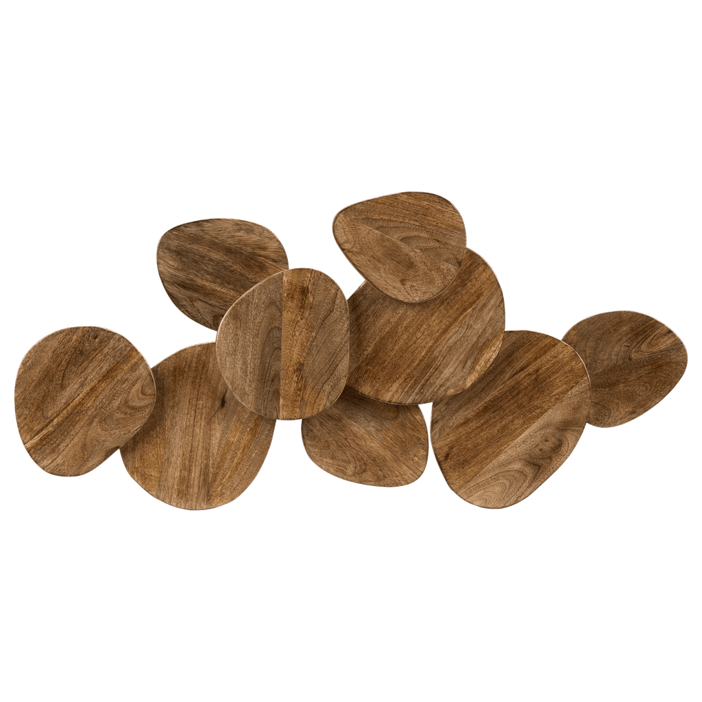 Mango Wood Triangles Wall Decor