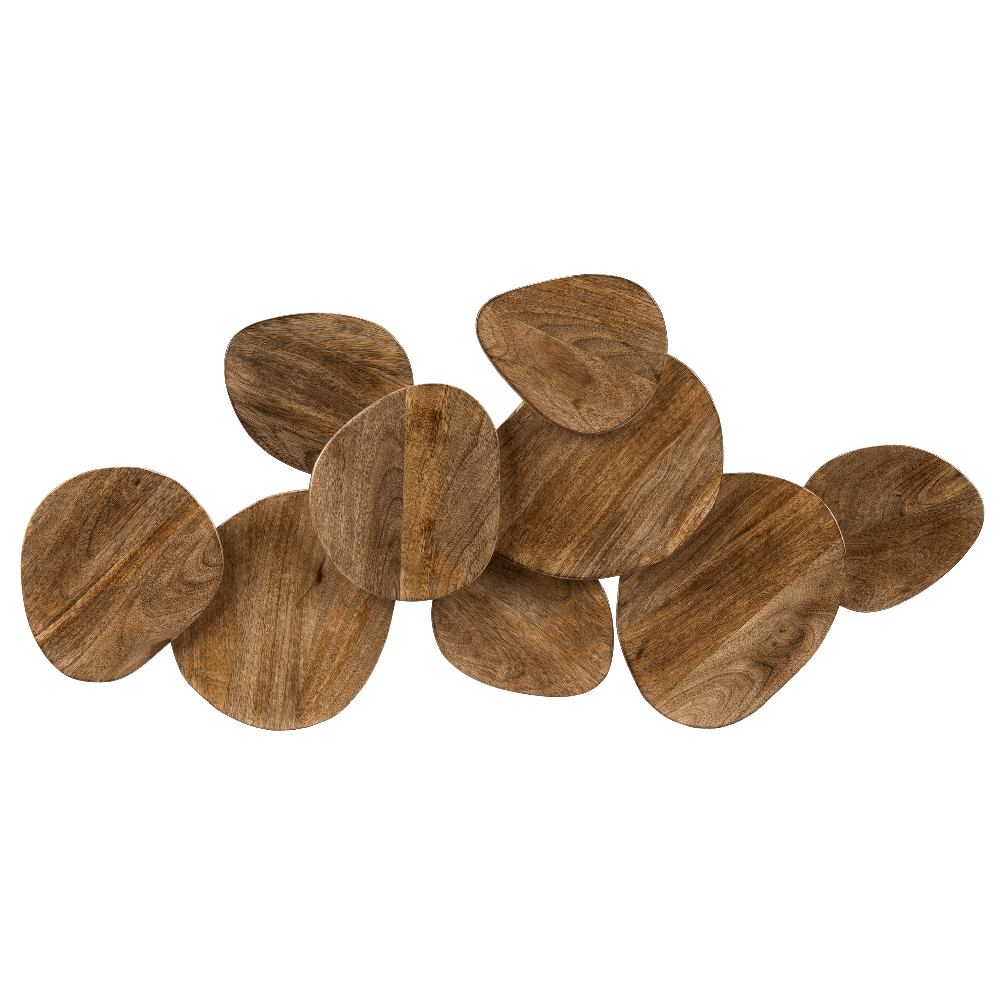 Mango Wood Triangles Wall Decor