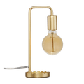 Gold Table Lamp With Scalloped Base
