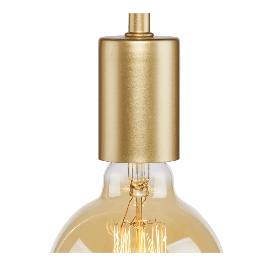 Gold Table Lamp With Scalloped Base