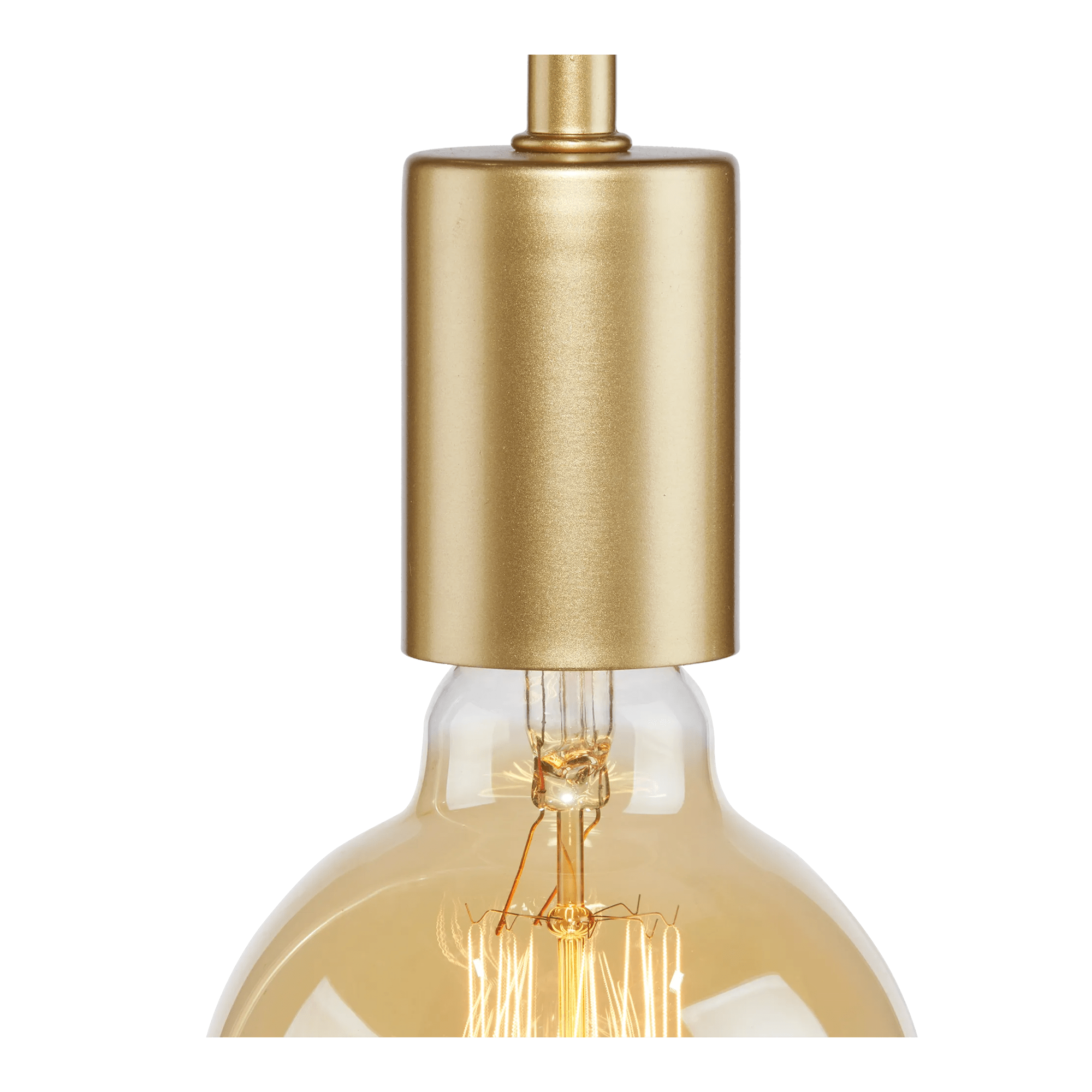 Gold Table Lamp With Scalloped Base