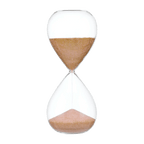 Hourglass with Pink and Gold Sand