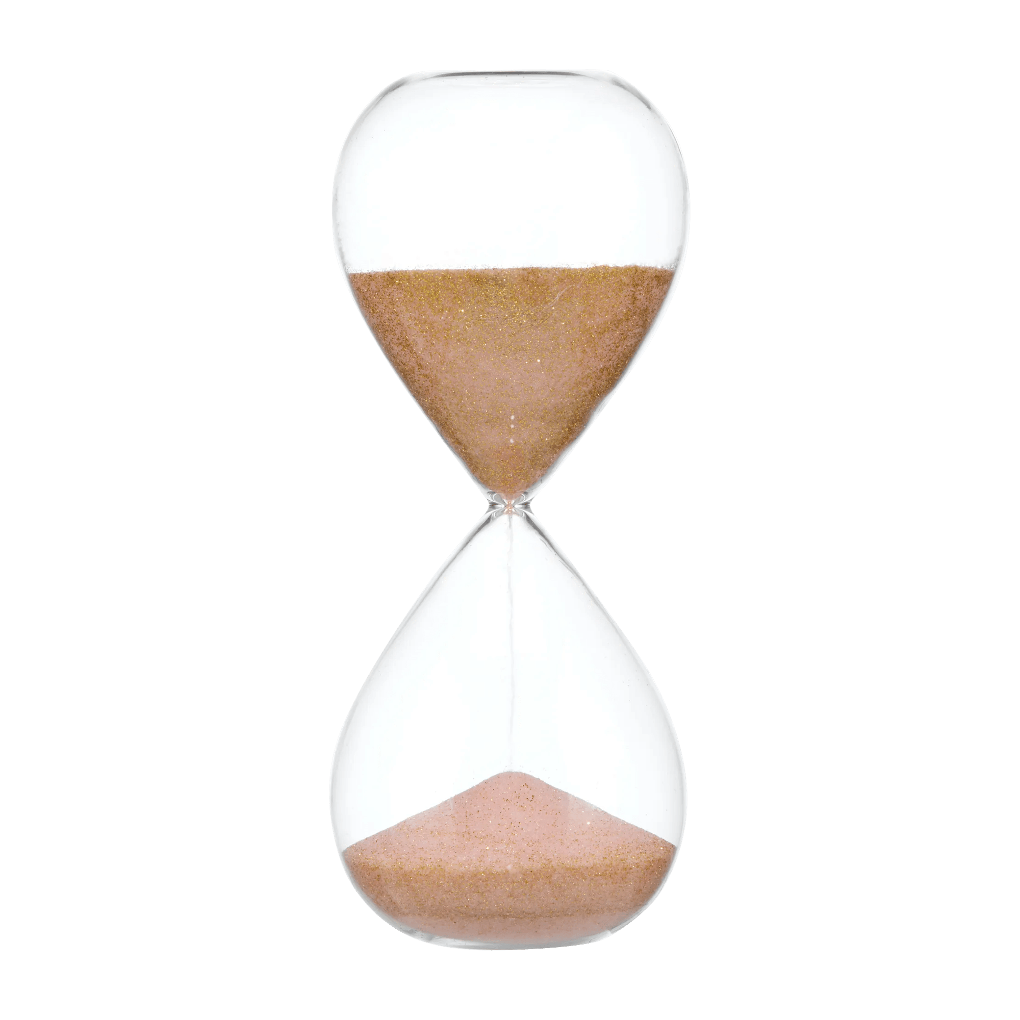 Hourglass with Pink and Gold Sand