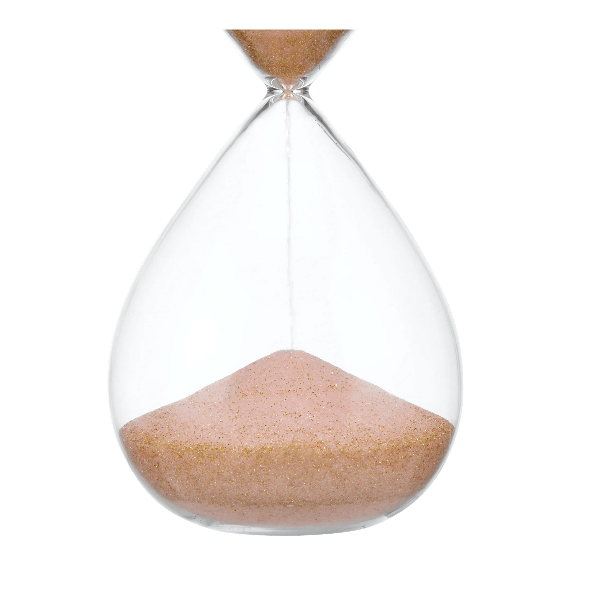 Hourglass with Pink and Gold Sand