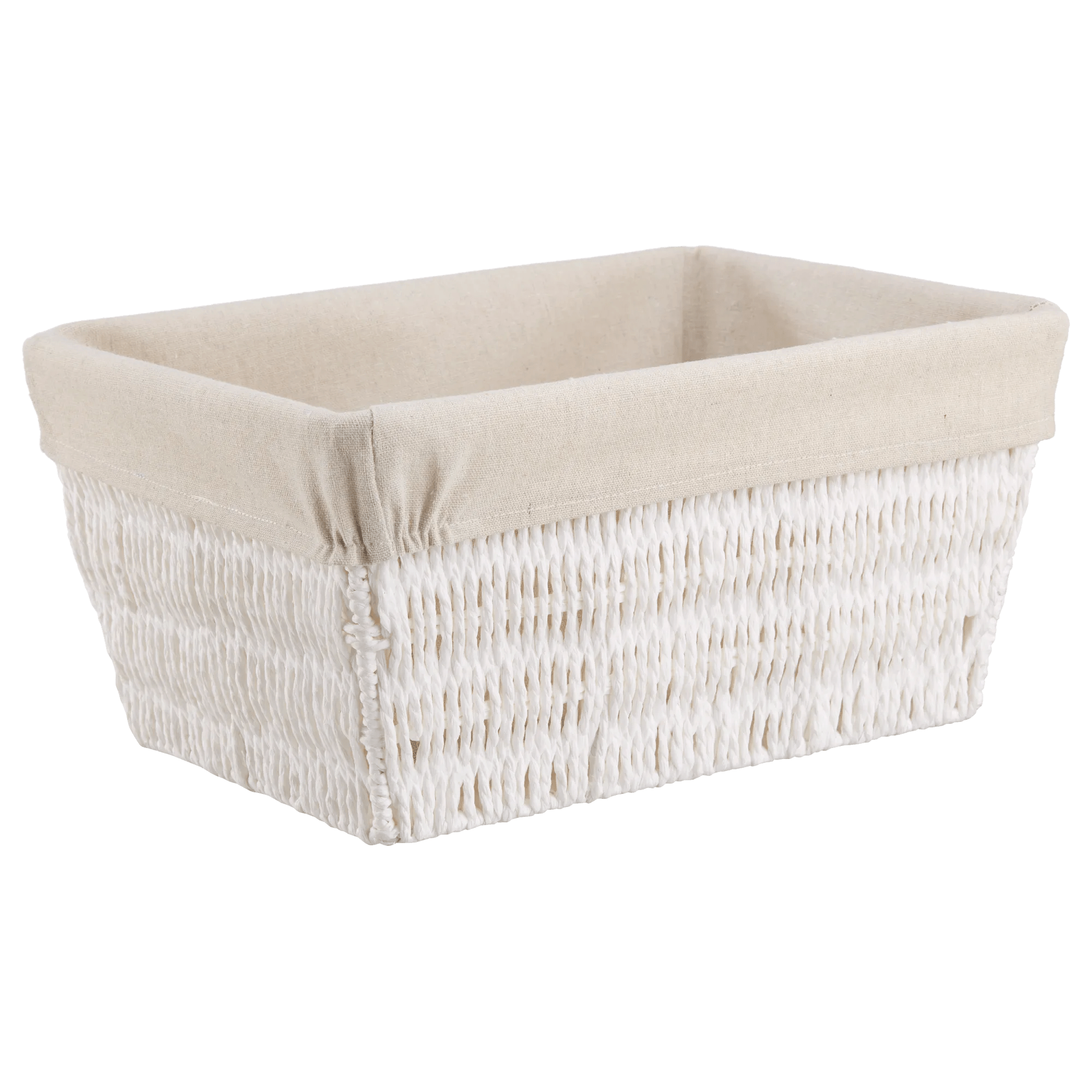 Basket With Linen Lining