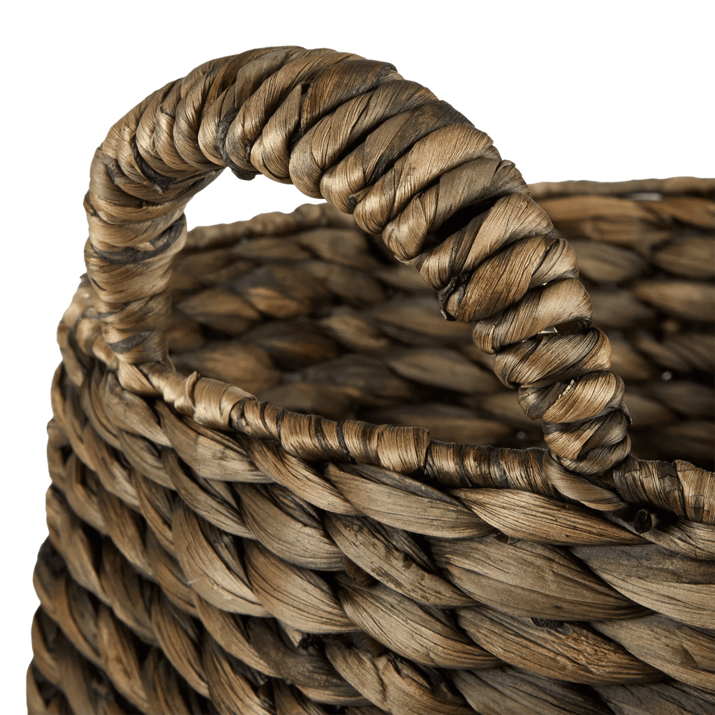 Water Hyacinth Brown Basket