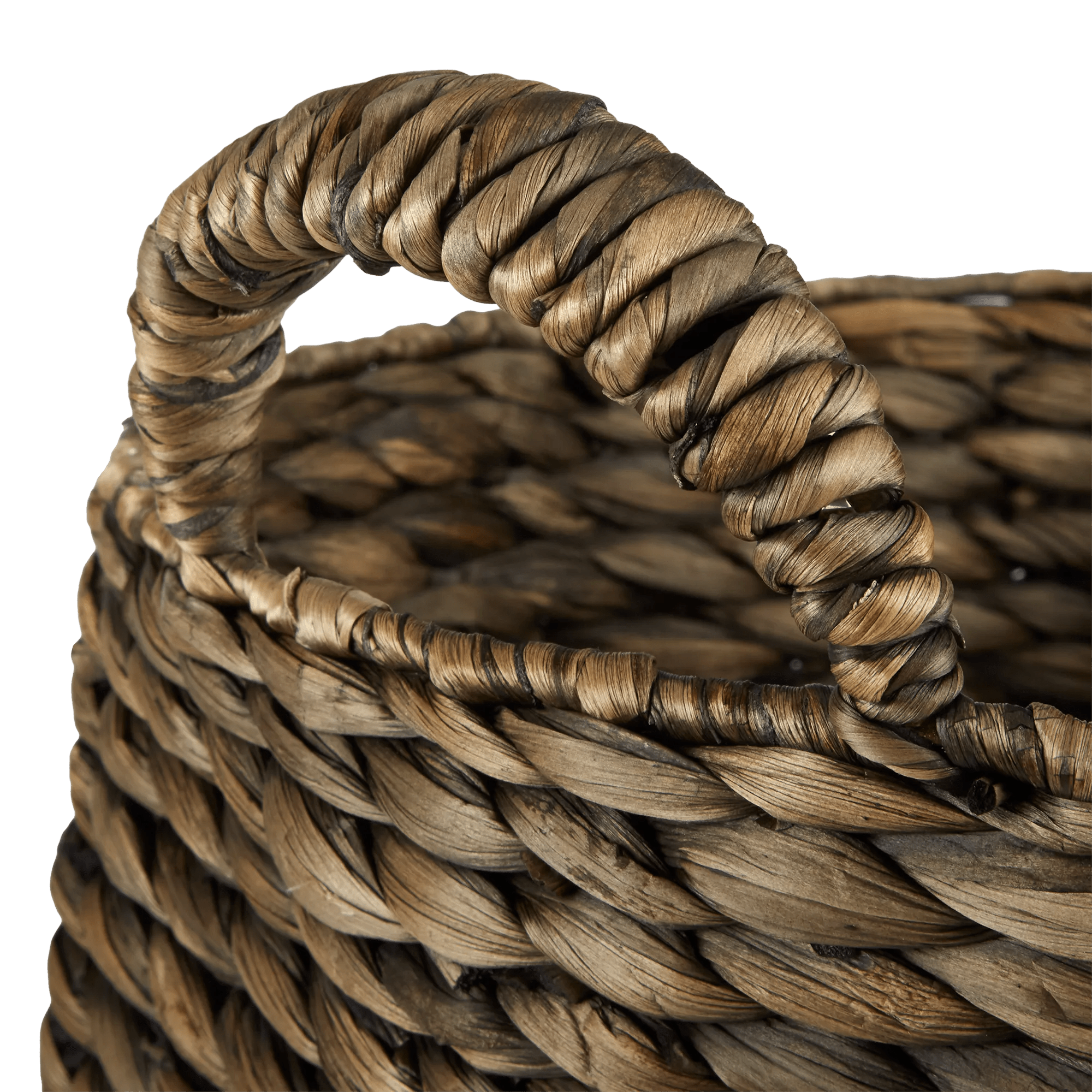 Water Hyacinth Brown Basket