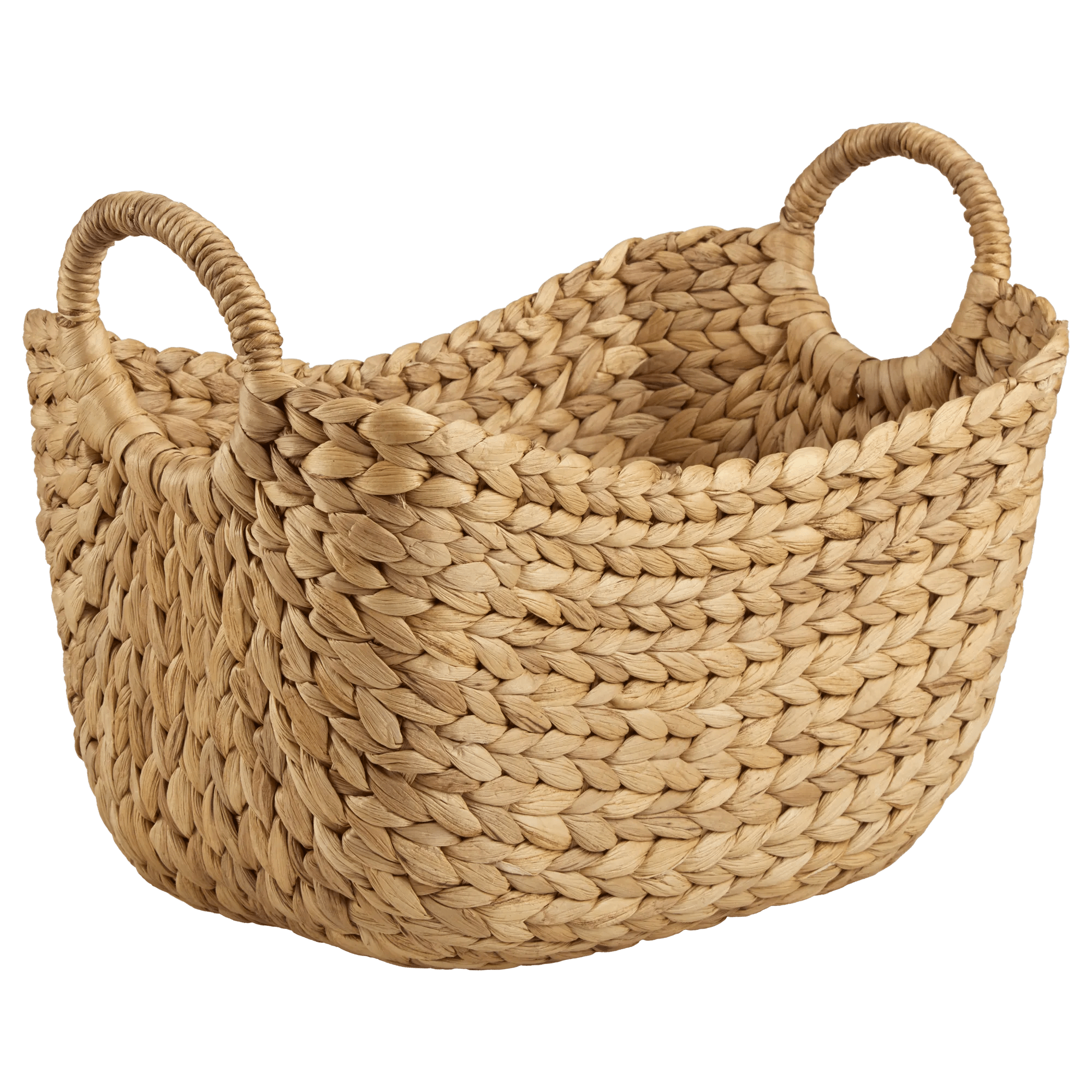 Water Hyacinth Basket with Handles