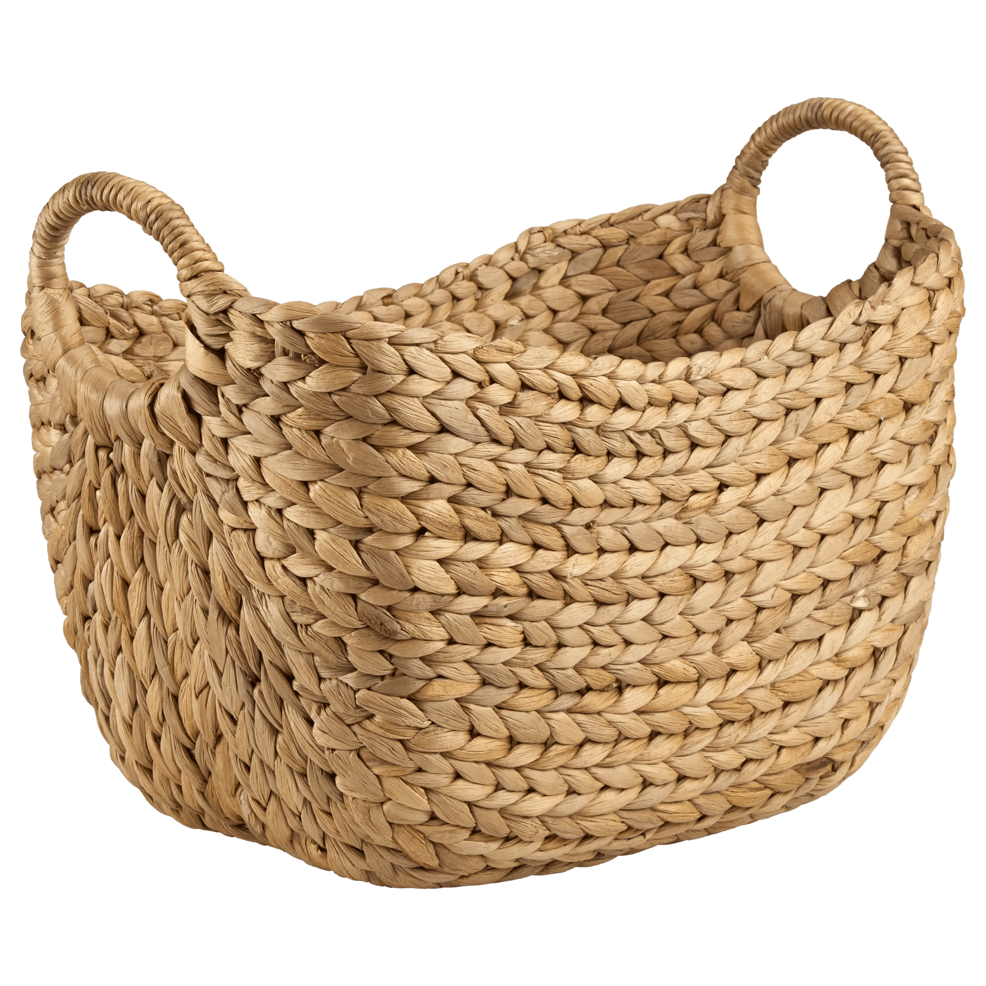 Water Hyacinth Basket with Handles