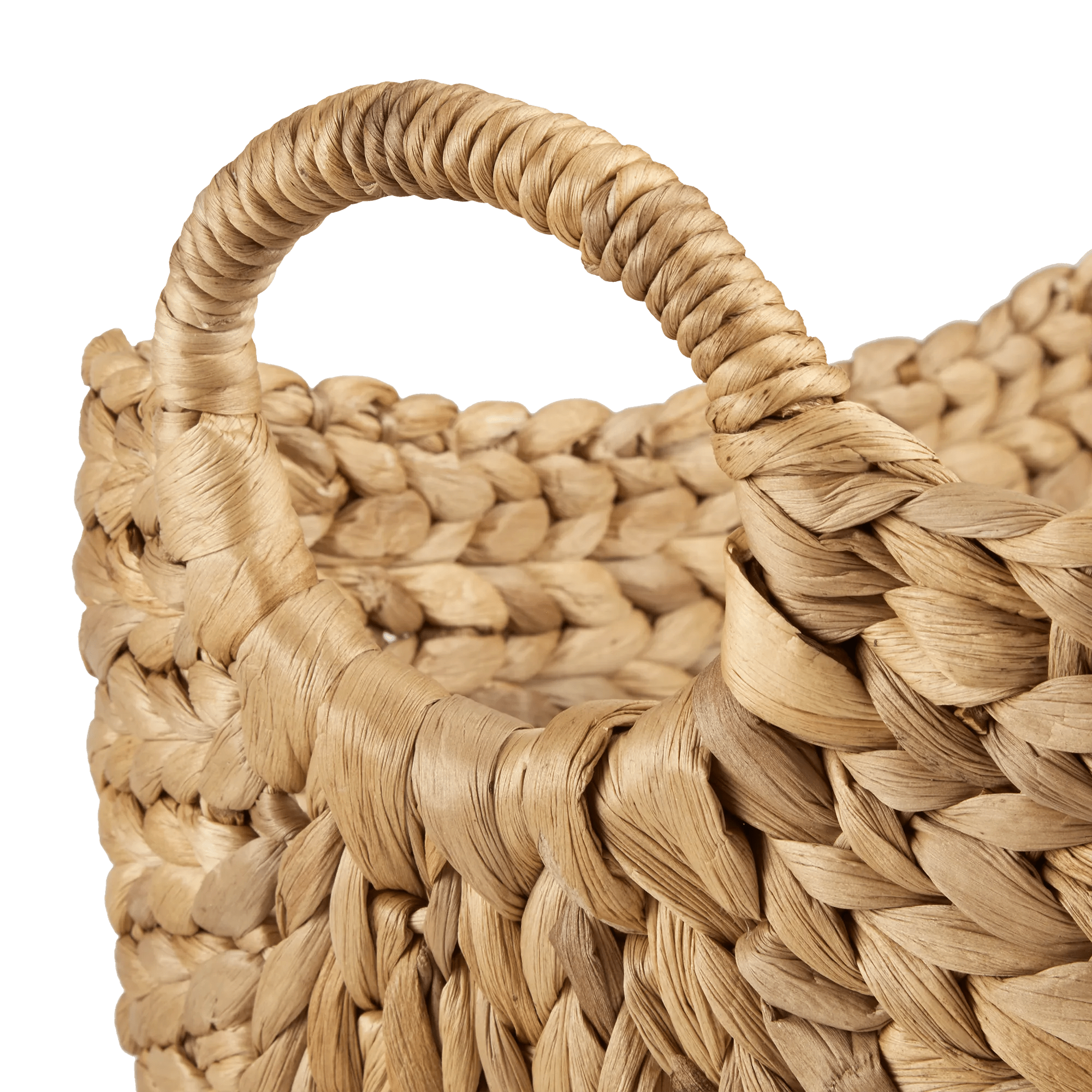 Water Hyacinth Basket with Handles
