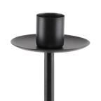 Tall Black Iron Taper Candle Holder
