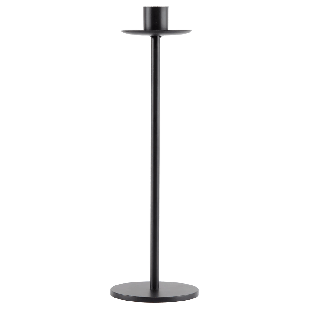Medium Black Iron Taper Candle Holder