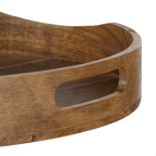 Round Acacia Wood Tray