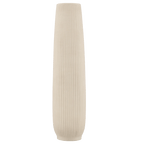 Ribbed Ceramic Floor Vase
